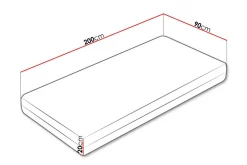 Madrasser|Barneseng & Juniorseng-Arigna Fjærmadrass 90x200 cm Hvit