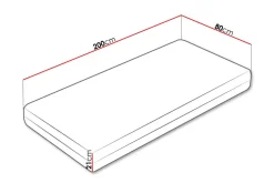 Arigna Fjærmadrass 80x200 cm