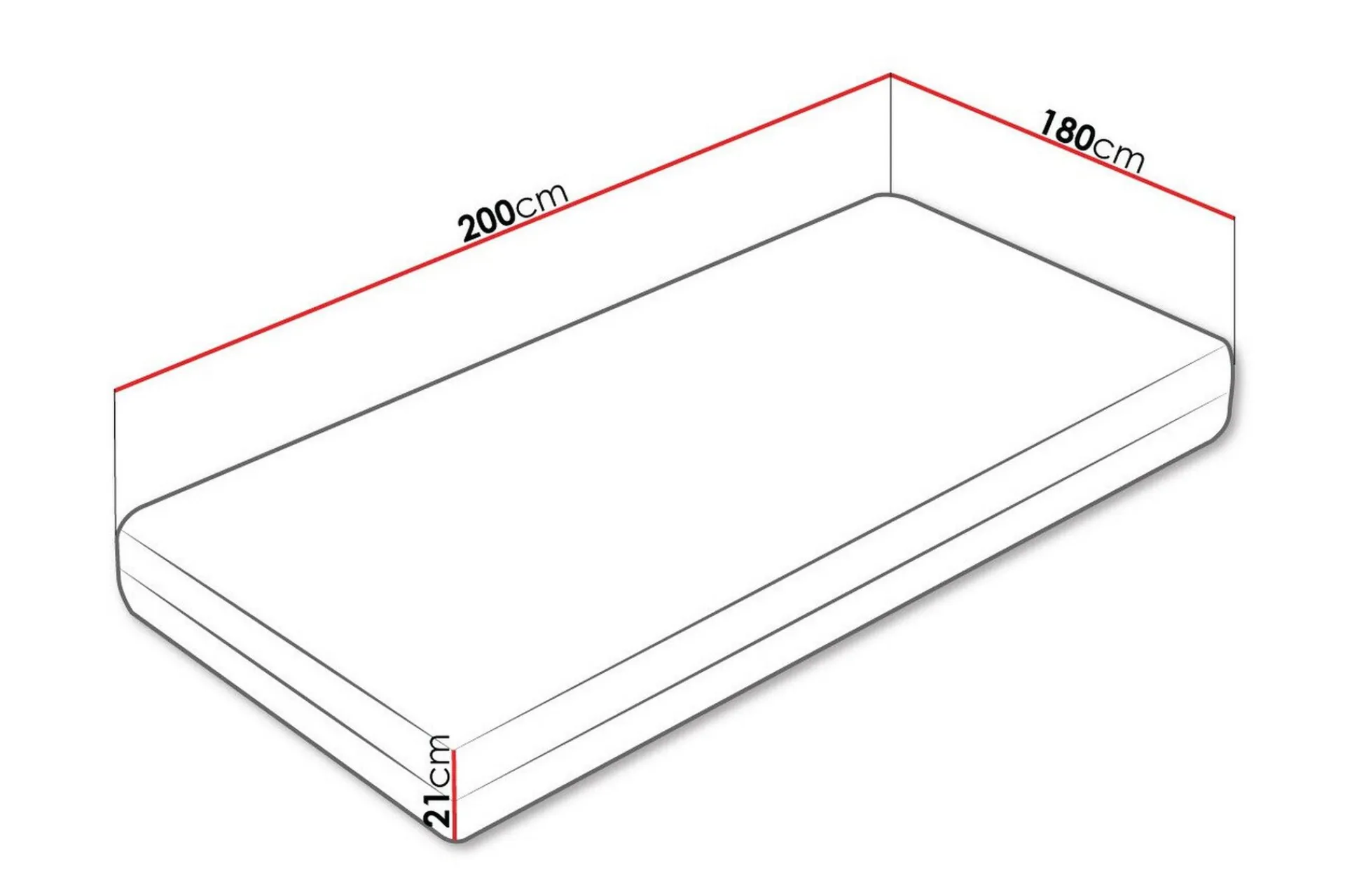 Arigna Fjærmadrass 120x200 cm