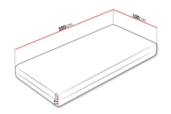 Arigna Fjærmadrass 200x200 cm