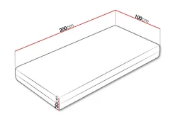 Arigna Fjærmadrass 100x200 cm