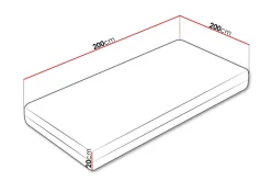 Arigna Fjærmadrass 200x200 cm