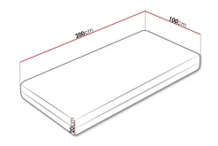 Arigna Fjærmadrass 100x200 cm