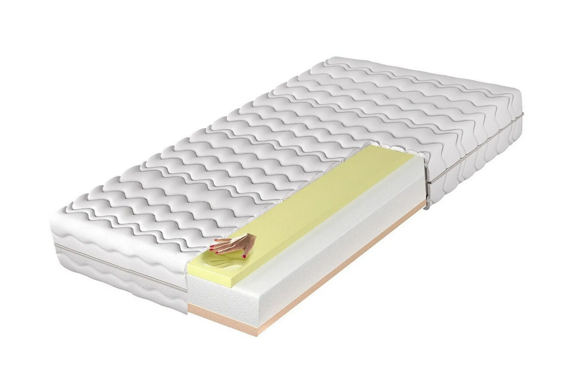 Madrasser-Arigna Skummadrass 100x200 cm Hvit