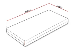 Arigna Skummadrass 100x200 cm