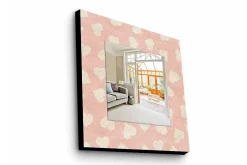 Veggspeil|Gangspeil-Armavir Dekorativt speil 50x50 cm Love Flerfärgad