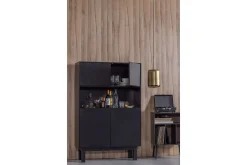 Oppbevaringsskap|Skap-Arteksio Highboard 40x100 cm Svart