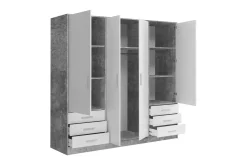Vegghengt Oppbevaring|Knaggerekke-Ashgate Garderobe 207 cm Hvit,Grey