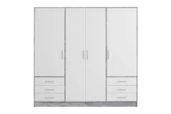 Vegghengt Oppbevaring|Knaggerekke-Ashgate Garderobe 207 cm Hvit,Grey