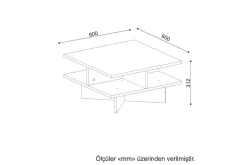 Asillane Sofabord 60 cm