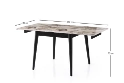 Asillo Spisebord 80 cm Kvadratisk