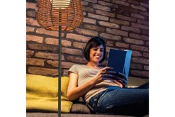 Utelampe|Balkong Belysning-Askia Just Light Gulvlampe Svart