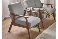 Lenestoler-Asnes Karmstol Grey