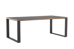 deNoord Loungebord & Sofabord Utendørs-Aspvik Spisebord 100x200 cm Svart