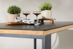 deNoord Loungebord & Sofabord Utendørs-Aspvik Spisebord 100x200 cm Svart