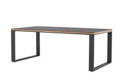 deNoord Loungebord & Sofabord Utendørs-Aspvik Spisebord 100x200 cm Svart