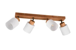 Trio Lighting Spotlights & Downlights-Assam Spotlight 4-os E14 Tre/Hvit