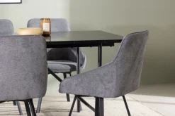 Venture Home Astrid Spisegruppe 200 cm Rektangulær med 6 Rosie Stoler