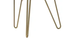Novogratz AtHena Sidebord 55 cm Marmorlook/Hvit/Messing