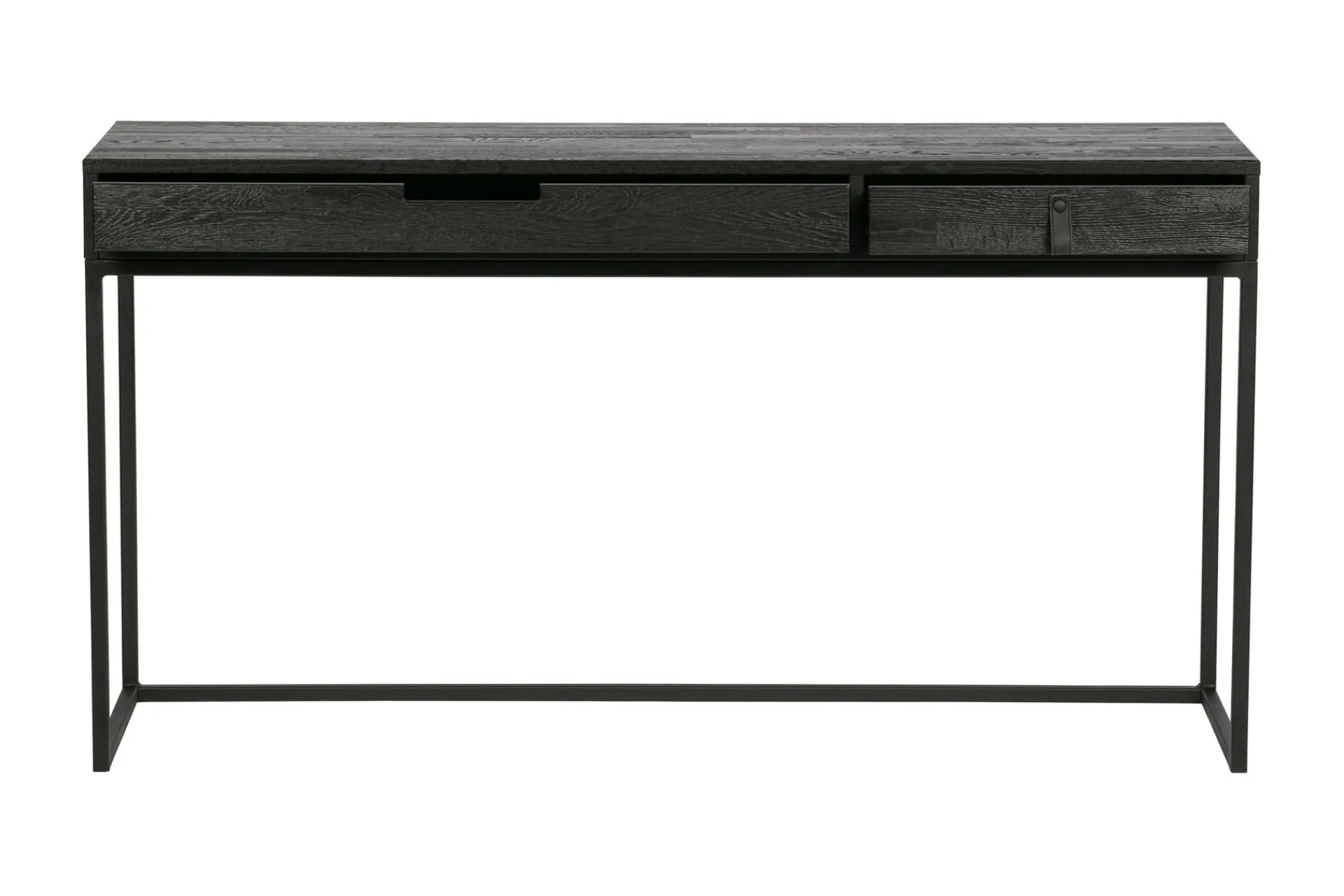 WOOOD Kontorbord-Atila Skrivebord 140 cm med Oppbevaringsskuffer Svart