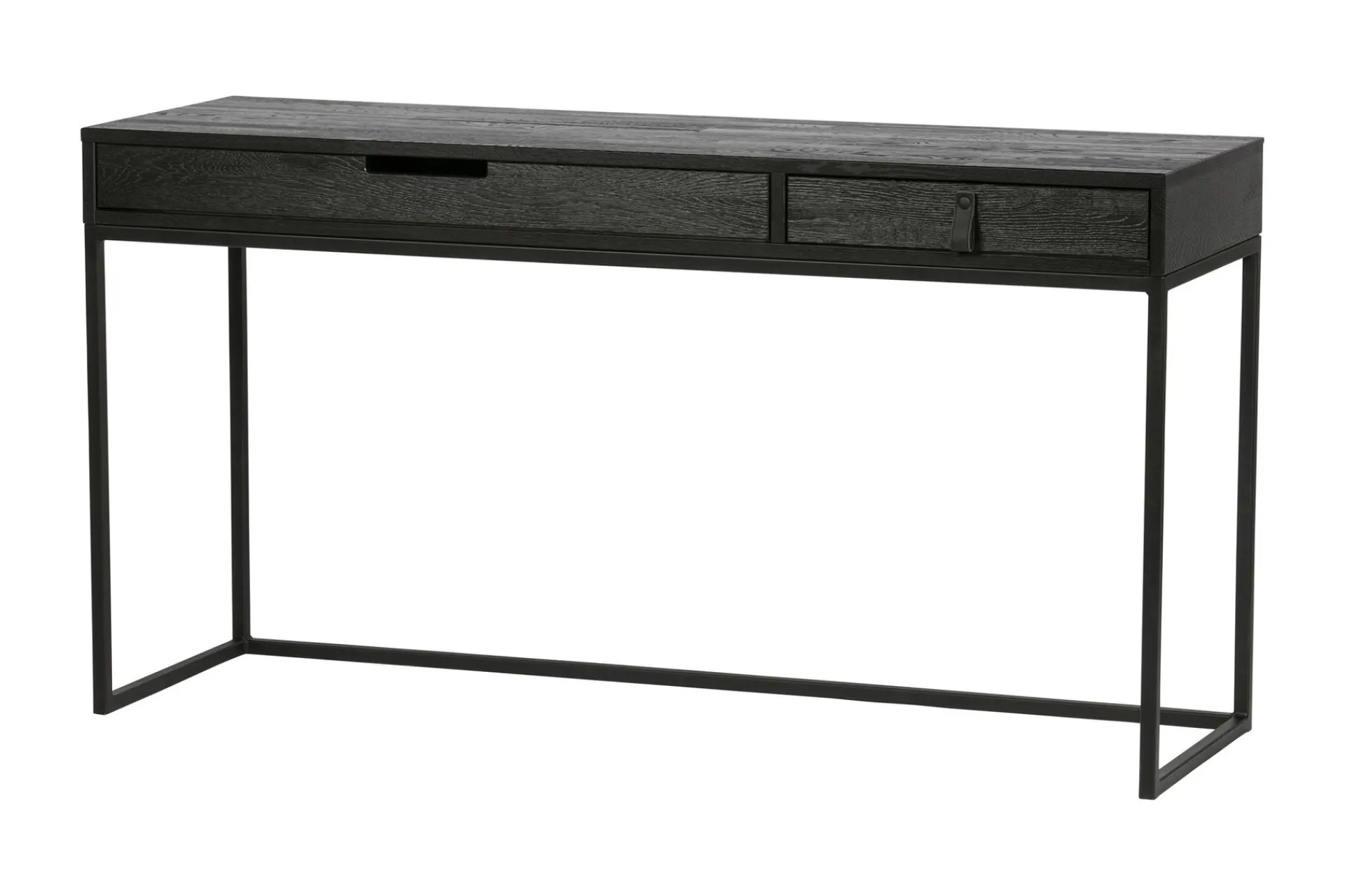 WOOOD Kontorbord-Atila Skrivebord 140 cm med Oppbevaringsskuffer Svart
