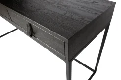 WOOOD Kontorbord-Atila Skrivebord 140 cm med Oppbevaringsskuffer Svart