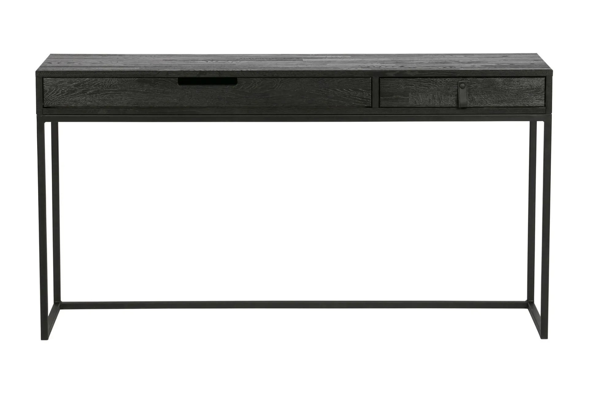 WOOOD Kontorbord-Atila Skrivebord 140 cm med Oppbevaringsskuffer Svart