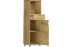 Loft24 Baderom|Baderomsskap-Atlas Høyskap til Bad 129x38x36 cm Natur