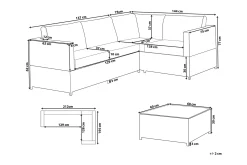 Avola Loungegruppe 212 cm