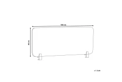 Avskjerming Skrivebord-Avskjerming for Skrivebord 160x40 cm grå WALLY Grey
