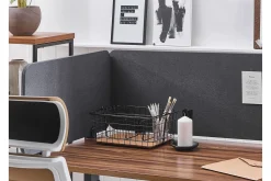 Avskjerming til Skrivebord 180x40 cm grå WALLY