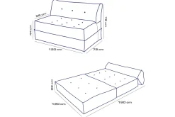 Velour Sofa & Fløyel Sofa|Sovesofaer-Avy 2-seters Sovesofa Grønn