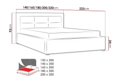 Sengeramme & Sengestamme-Axlunda Seng 200x200 cm Zostera 7