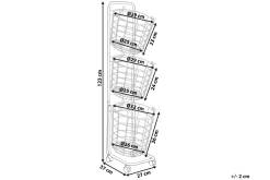 Kurver-Ayapal Metallstativ 37 cm 3 Kurver Svart