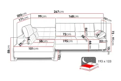 Velour Sofa & Fløyel Sofa-Azoulay Hjørnesofa Høyre Once 10
