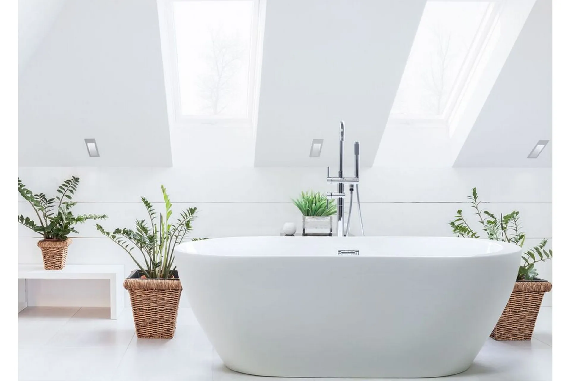 Badekar frittstående 160 cm NEVIS