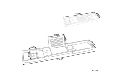 Brikker & Tallerkener-Baderomshylle Lowes Lysfarget tre