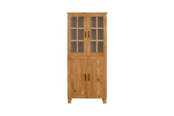 Loft24 Baderomsskap Alby 75x30x170 cm, Beiset/funksjonsbeskrivelse