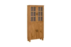 Loft24 Baderomsskap Alby 75x30x170 cm, Beiset/funksjonsbeskrivelse