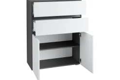 Loft24 Baderom|Baderomsskap-Baderomsskap Wisla 76x35x98 cm, Antrasitt/Hvit Antracit,Hvit