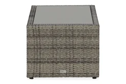 Comfort Garden Loungebord & Sofabord Utendørs|Balkongmøbler-Bahamas Bord med Hylle 113x58 cm Grey