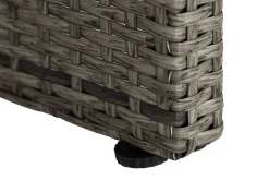 Comfort Garden Loungebord & Sofabord Utendørs|Balkongmøbler-Bahamas Bord med Hylle 113x58 cm Grey