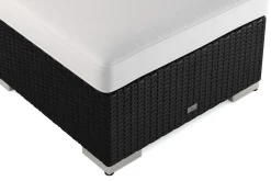 Comfort Garden Loungebord & Sofabord Utendørs|Balkongmøbler-Bahamas Divanmodul – Loungebord Utendørs 75x75 cm til Sofaer Svart