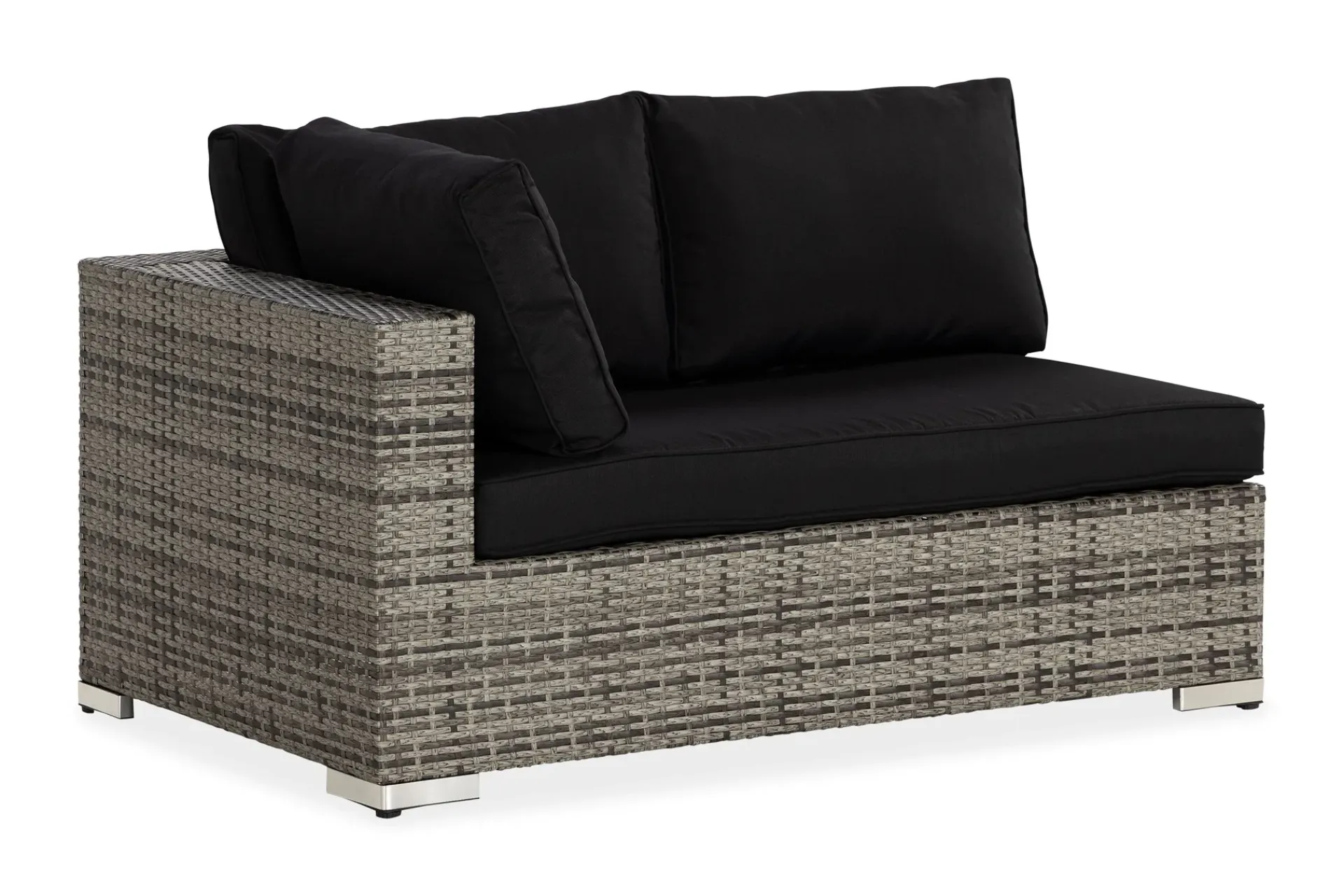 Comfort Garden Moduler|Moduler-Bahamas Høyremodul 140 cm Grå/Svart