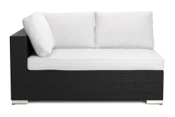 Comfort Garden Moduler|Moduler-Bahamas Høyremodul Utendørs 140 cm i Kunstrotting Svart