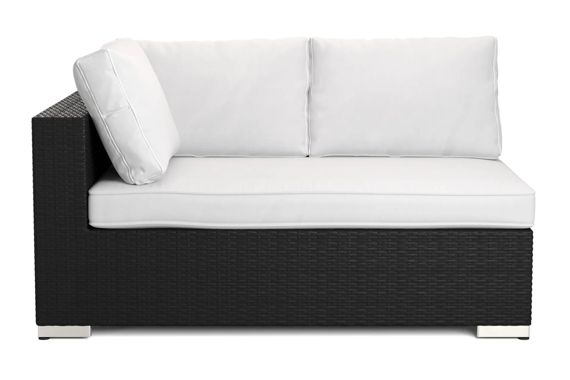Comfort Garden Moduler|Moduler-Bahamas Høyremodul Utendørs 140 cm i Kunstrotting Svart
