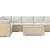 Comfort Garden Loungesett|Loungesett-Bahamas L-formet utesofa høyre, 7-seters med bord