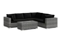 Comfort Garden Loungestol Ute|Lounge Sofa-Bahamas L-formet utesofa venstre, 6-seters med bord