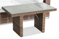 Comfort Garden Balkongmøbler|Balkongsofaer-Bahamas Loungegruppe 2-seter Brun,Hvit