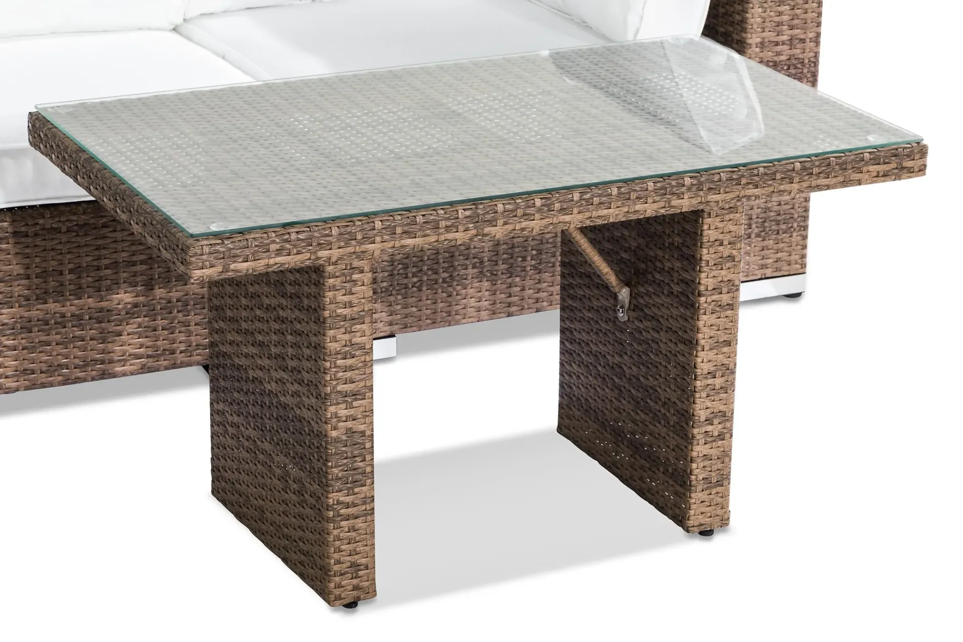 Comfort Garden Balkongmøbler|Balkongsofaer-Bahamas Loungegruppe 2-seter Brun,Hvit